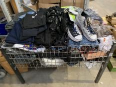 Assorted as new Clothing and Related Items (basket not included).