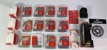 Twenty one as new cycling related items to include Sram Speed Chains, Continental Tyre, Bontrager Tu