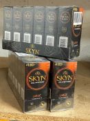 Eighteen boxes of Skyn Original Non Latex Condoms (ten per box) EXP 12/2026 (over 18's only).