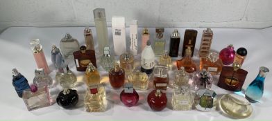 Forty assorted part used perfume/eau de toilette to include Paco Rabanne, CK, Davidoff, Giorgio Arma
