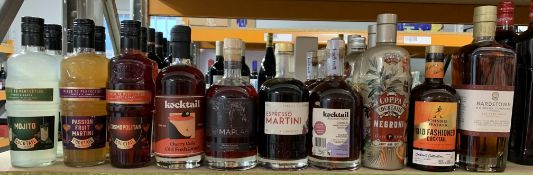 Eighteen assorted Cocktails to include Espresso Martini, Mojito, Cosmopolitan, Johnnie Walker Old Fa