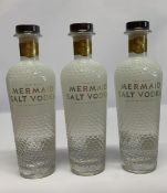 Three Small Batch Mermaid Salt Vodka 3 x 700ml.