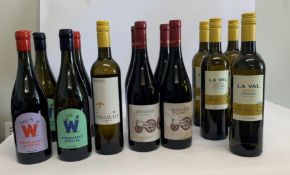 Fourteen assorted Red/White Wines to include La ValAlbarino Rias Baixas 2022 White 5 x 750ml, Versos