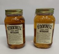 Two O'Donnell Sticky Toffee Moonshine 50 proof, 25% Vol Liqueur 2 x 700ml.