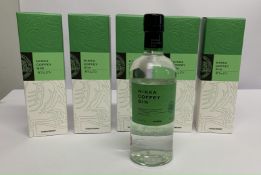 Five Nikka Coffey Gins 5 x 700ml, Boxed.
