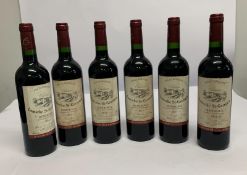 Six 2014 Chateau Lamothe Saint Germain Red Wines 750ml.