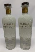 Two Small Batch Mermaid Salt Vodka 2 x 700ml.