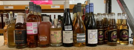 Assorted Non - Alcoholic Wines/Spirits/Beer (Please Note: Past BB Date and Low Dates).