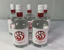Five Strawbar Origin Strawberry Spirits 5 x 500ml.