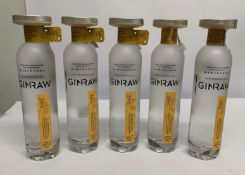 Five Ginraw Barcelona Gastronomic Gin 5 x 700ml.