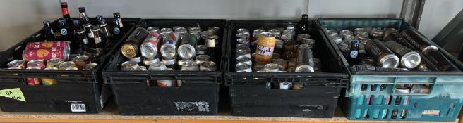 Assorted Cans Of Larger/Beers/Ales/IPA And Related (Four Crates).