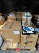 Pallet of assorted new & pre-owned IT & related items (Sold as seen).