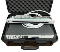 Pre-owned NVT Phybridge PoLRE24 with 6 x Phylink Adapters and Avaya 24-Port Switch in Flight Case (V