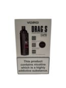 Two as new VOOPOO DRAG S 60W Pod Vape Kits (Boxes sealed) (Over 18's only).