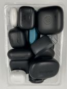Assorted pre-owned In-Ear Headphones & Charging Cases (Various models & conditions, some damaged/soi