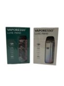 Two as new Vaporesso Luxe PM40 Pod Kits (Boxes sealed) (Over 18's only).