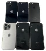 Assorted pre-owned Apple iPhones sold for parts (Remote management locked).