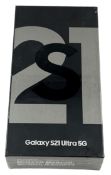 As new Samsung Galaxy S21 Ultra 5G SM-G998B/DS 256GB in Phantom Black (Box sealed) (https://www.chec