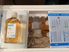 Ten bottles of Sartorius HEK TF liquid PET bottle 1000ml. As New (EXP: 25/02).