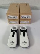 Two Schweizer Ergo-Lux Mobil Magnifiers with Light, 48D 35 4500k, REF 164482B-GB and two Schweizer E