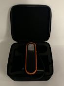 A Suji V2 BFR Pump with Case and USB Cable for Blood Flow Restriction Training (REF: V2MDR-01). As N