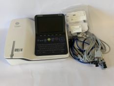 A GE Healthcare MAC 2000 12 Channel Resting ECG Electrocardiograph Machine (Comes with Some Accessor