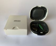 Oticon OPN Play 1 BTE PP (REF: 213023) Brown. As new (1 Hearing Aid included)