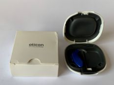 Oticon Xceed Play 1 BTE UP (REF: 214281) Blue. As new (1 Hearing Aid included)