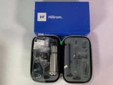 Hillrom 3.5v LED Elite Diagnostic Set (REF: 97200-BIL) Silver/Black. As New.