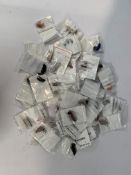 Fifty assorted Hearing Aids, Brand and Model Varies. Untested and Pre-owned.