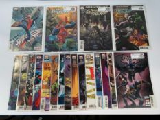 Nineteen assorted pre-owned The Amazing Spiderman (2018 6th Series) comic books, all with hardback s