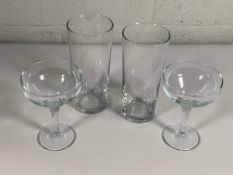 Assorted as new Pasabahce Glasses including 24x Moda Coupe Glasses 7.5oz and 24x Senator Beer Glass