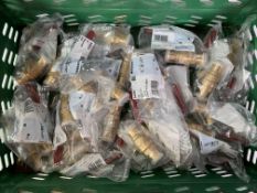 Twenty three as new Geberit Mapress Brass Ball Valves with Levers -22mm (94924) Sealed (tray not inc