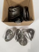 Twenty Petzl Stainless Steel Coeur Plate Hangers.