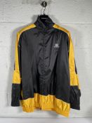 As new Balenciaga Tracksuit Jacket - Black/Yellow - Size 50 IT - See 2nd Image for Certificate of Au