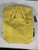 As new Freitag F253 Kowalski Yellow Rolltop - Water Resistant Upper Backpack - Made From Recycled Tr