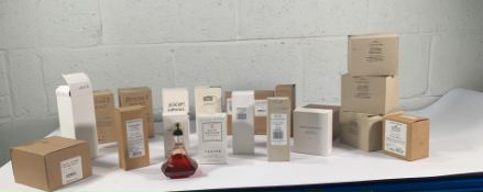 Twenty assorted tester perfume/eau de toilette (some slightly used) to include Brittany Spears Fanta