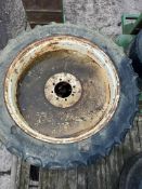 Pair 340/85 R48 Wheels and Tyres, 8 Stud Centres - (Cambridgeshire)