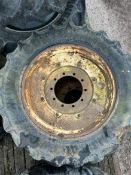 Pair 320/90 R32 Wheels and Tyres, 10 Stud Centres - (Cambridgeshire)