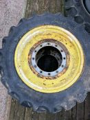 Pair 320/85 R32 Wheels and Tyres, 12 Stud Centres - (Cambridgeshire)