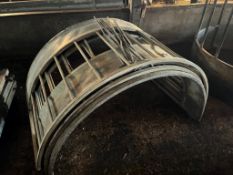 4 x Galvanised sheep ring feeders with pins - (Norfolk)