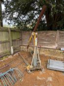 P W Dilloway Ltd 1t workshop crane. Serial No: 509/10