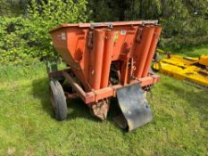 Ransomes Faun 2 row potato planter with Hoestra forming hoods NB: Control box and manual