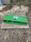 John Deere tombstone weight frame
