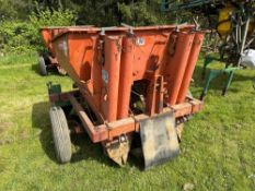 Ransomes Faun 2 row potato planter with Hoestra forming hoods NB: Control box and manual