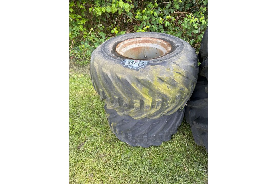 Pair Goodyear 33x20.00-16NHS wheel and tyres