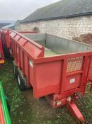 2011 DRT 8T Scissor Lift High Tip Trailer - (Lincolnshire)