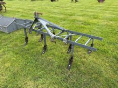 Ferguson 7' tool bar frame with 9No fixed tines