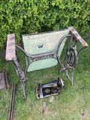 Singer sewing machine and stand
