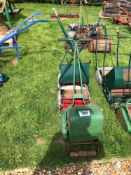 3No vintage pedestrian push mowers